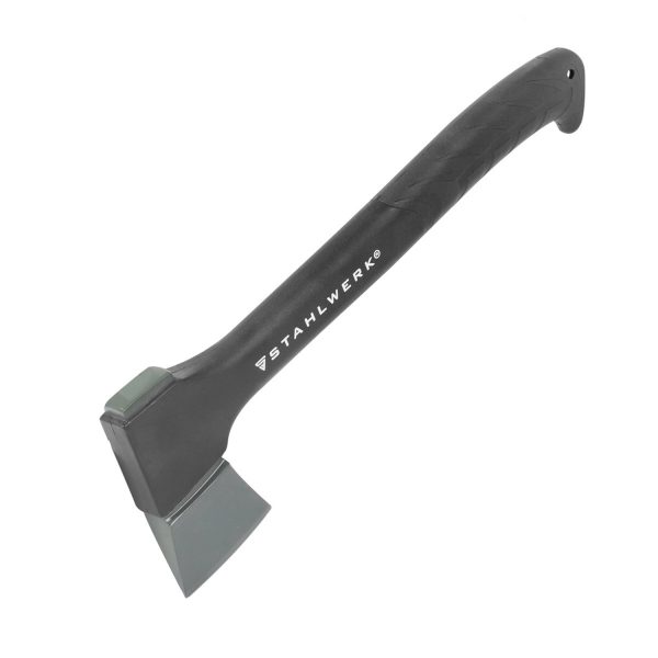 STAHLWERK Axt Ca-355 St 355 Mm Forstaxt Aus Carbon-Stahl Mit Fiberglas-Griff
