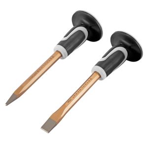 STAHLWERK Flachmeißel Spitzmeißel 2Er Set Gold 300 Mm Handmeißel