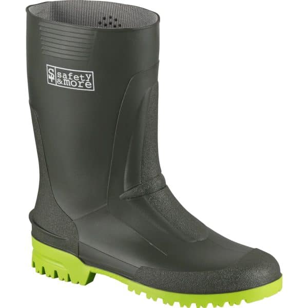 Safety&More Arbeitsstiefel Mega Schwarz-Lime Gr. 42