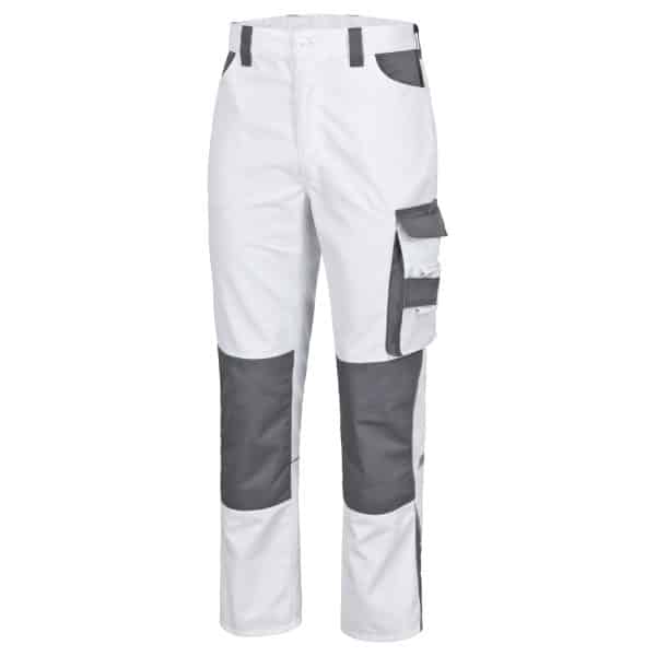 Safety&More Berufshose Extreme Weiß-Grau Gr. XL