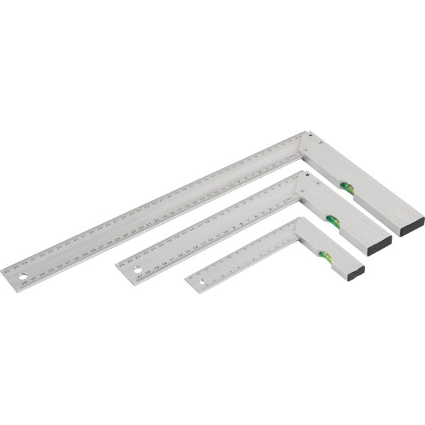 Schreinerwinkel-Set mit integrierter Wasserwaage