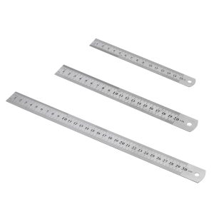 Sintron Stahllineal-Set 3 Stück 15 und 20 und 30 cm