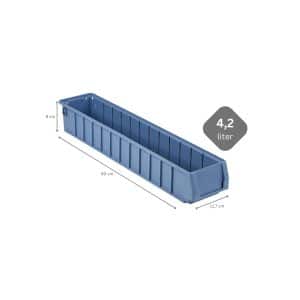 SparSet 5 x Regalkasten 600 SN Mit Etikett und Schutzhaube HxBxT 9 x 11