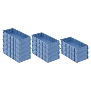 SuperSparSet 12 x Regalkasten 500 BN Mit Etikett und Schutzhaube HxBxT 9 x 23