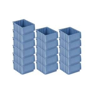 SuperSparSet 16 x Regalkasten 300 BH Mit Etikett und Schutzhaube HxBxT 14 x 23