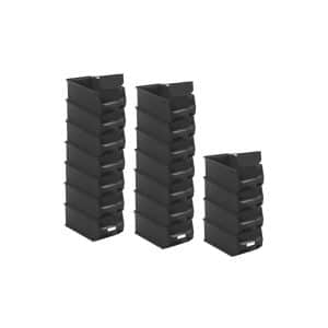 SuperSparSet 18 x Leitfähige Sichtlagerbox 4.0 Mit Abdeckung HxBxT 15 x 20 x 35 cm 7