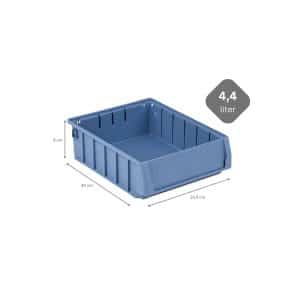 SuperSparSet 24 x Regalkasten 300 BN Mit Etikett und Schutzhaube HxBxT 9 x 23