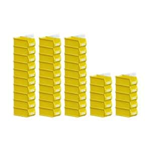SuperSparSet 40 x Gelbe Sichtlagerbox 2.0 Mit Abdeckung HxBxT 7