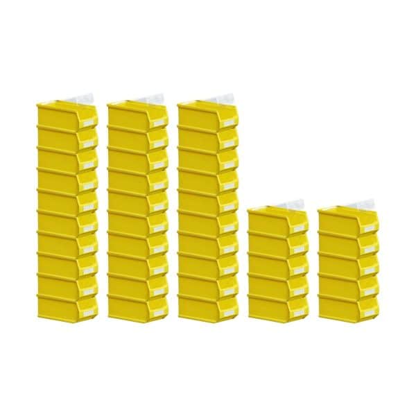 SuperSparSet 40 x Gelbe Sichtlagerbox 2.0 Mit Abdeckung HxBxT 7