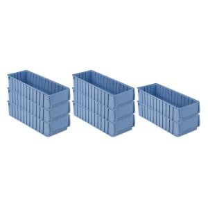 SuperSparSet 8 x Regalkasten 600 BH Mit Etikett und Schutzhaube HxBxT 14 x 23