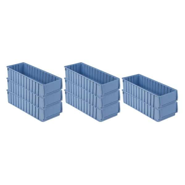 SuperSparSet 8 x Regalkasten 600 BH Mit Etikett und Schutzhaube HxBxT 14 x 23