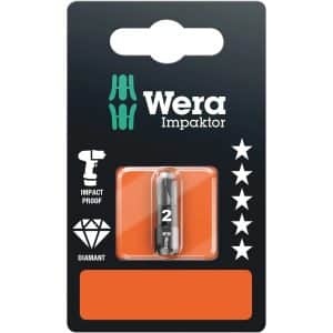 Wera Diamant Kreuzschlitz-Bit PZ2 x 25 mm Impaktor 855/1
