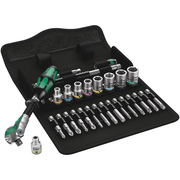 Wera Zyklop Speed-Knarrensatz 8100 SA 6 metrisch mit 6