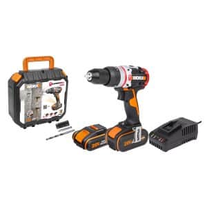 Worx 18 V Akku-Schlagbohrschrauber Masch 2Akkus+Koffer Akku-BL Schlagbohrschraub