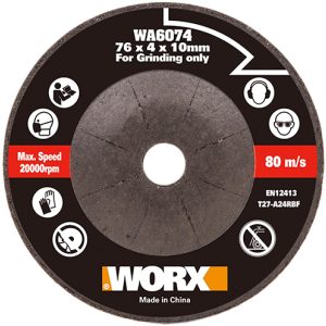 Worx Schruppscheibe für Akku-Mini-Winkelschleifer