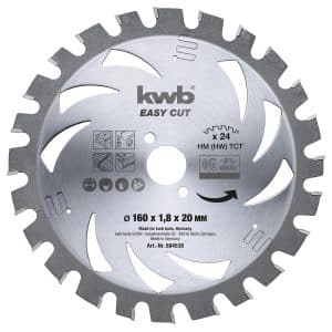 kwb Akku Top Easy Cut Kreissägeblatt 184 x 20 mm 30 Zähne universell
