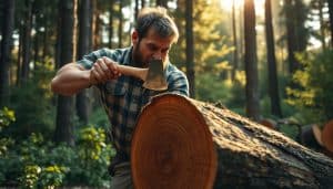 welche axt zum holz spalten