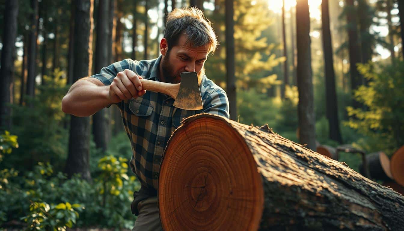 welche axt zum holz spalten
