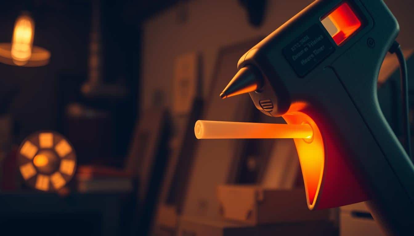wie lange braucht eine heißklebepistole um warm zu werden