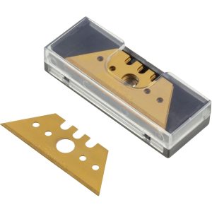 wolfcraft 5 Profi-Trapezklingen TIN beschichtet 0