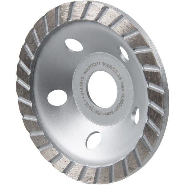 wolfcraft Diamant-Schleiftopf Standard Ø 105 mm